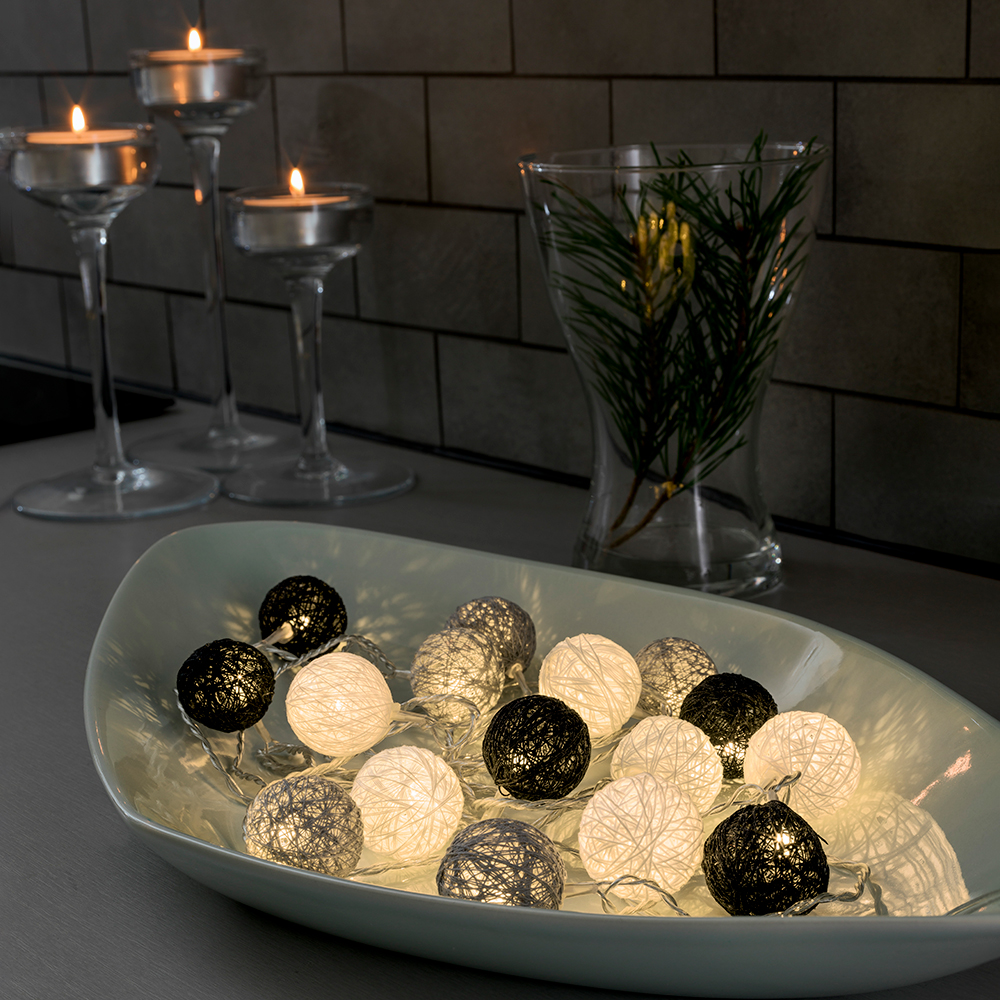 Ljusslinga Gnosjö Konstsmide Garnbollar 16 Små