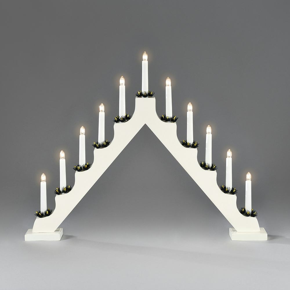 Adventsljusstake Gnosjö Konstsmide 11L med Manschetter