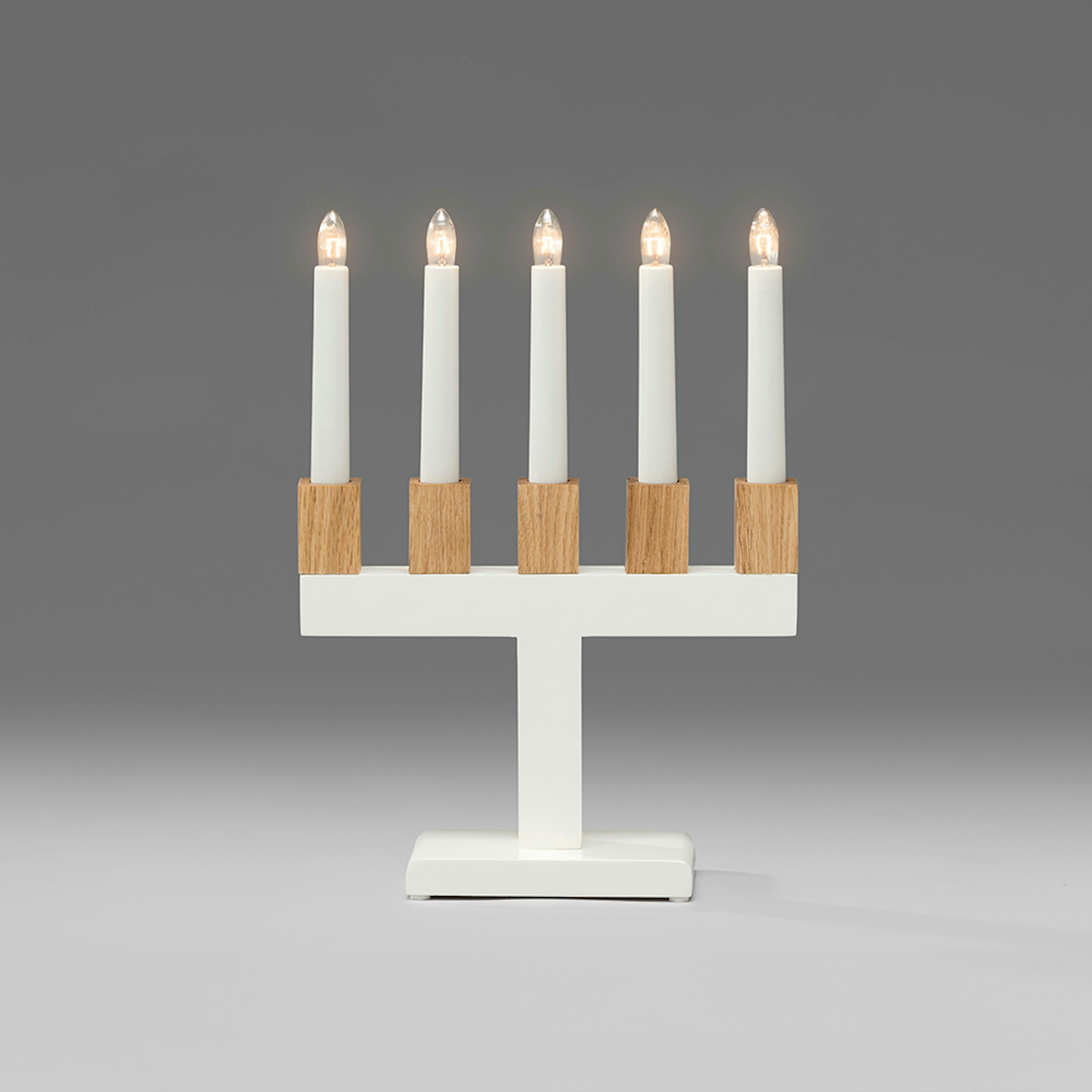 Adventsljusstake Gnosjö Konstsmide 5L Trä