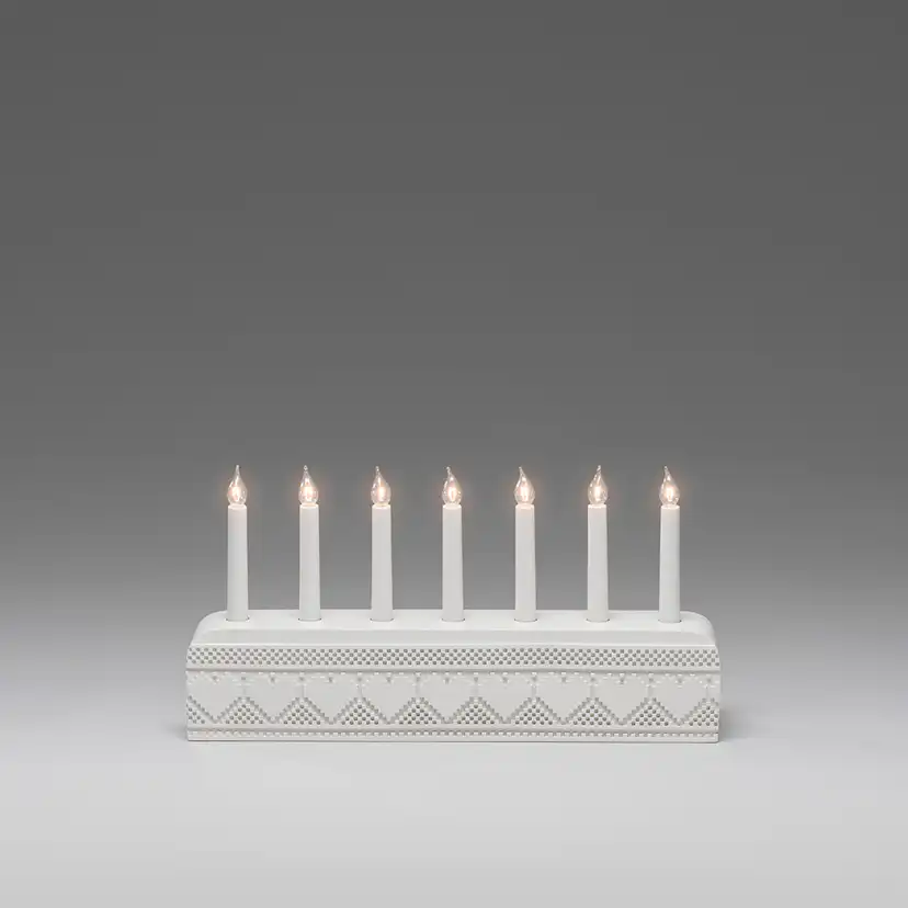 Adventsljusstake Gnosjö Konstsmide 7L Hjärtan Twisted Tip