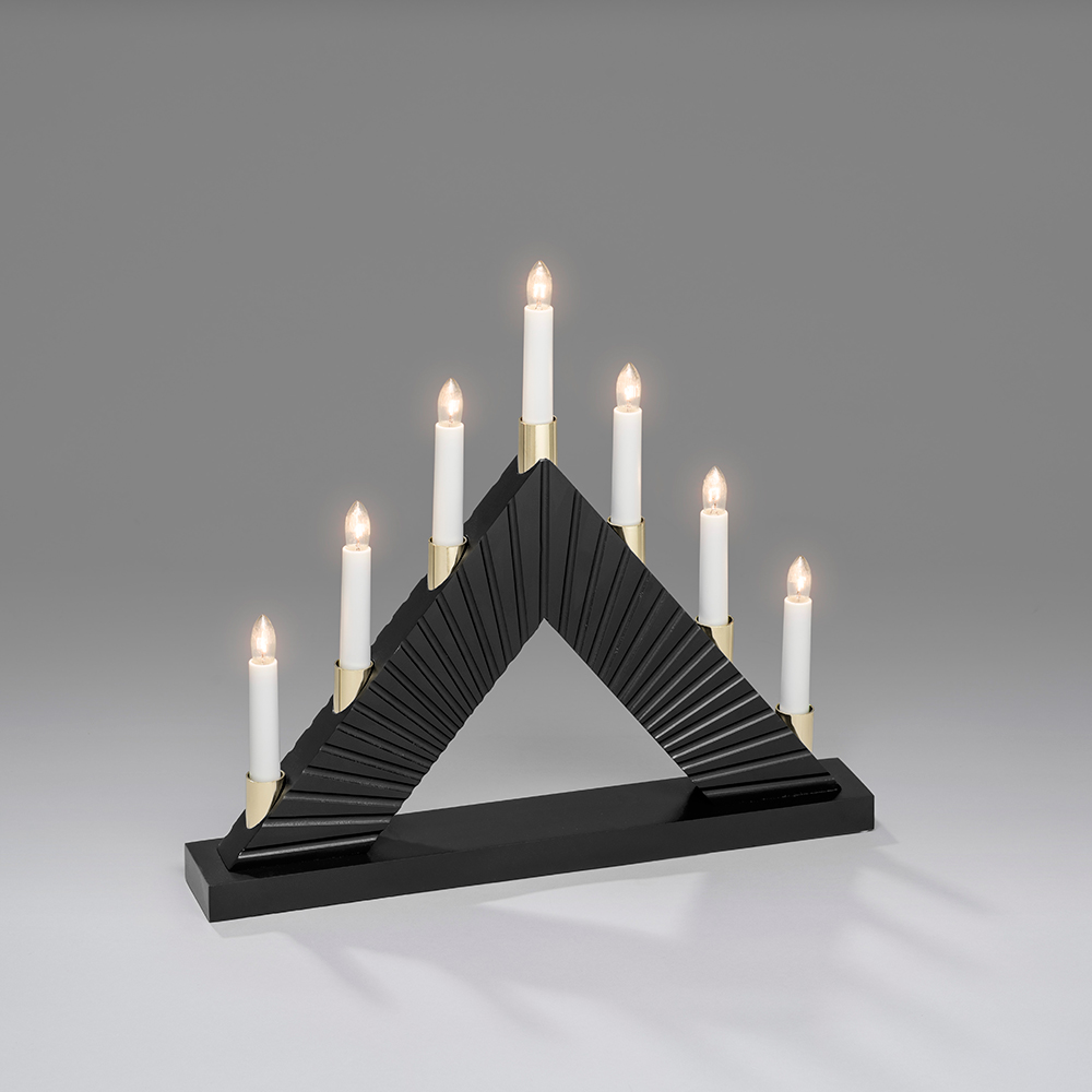 Adventsljusstake Gnosjö Konstsmide 7L Spår