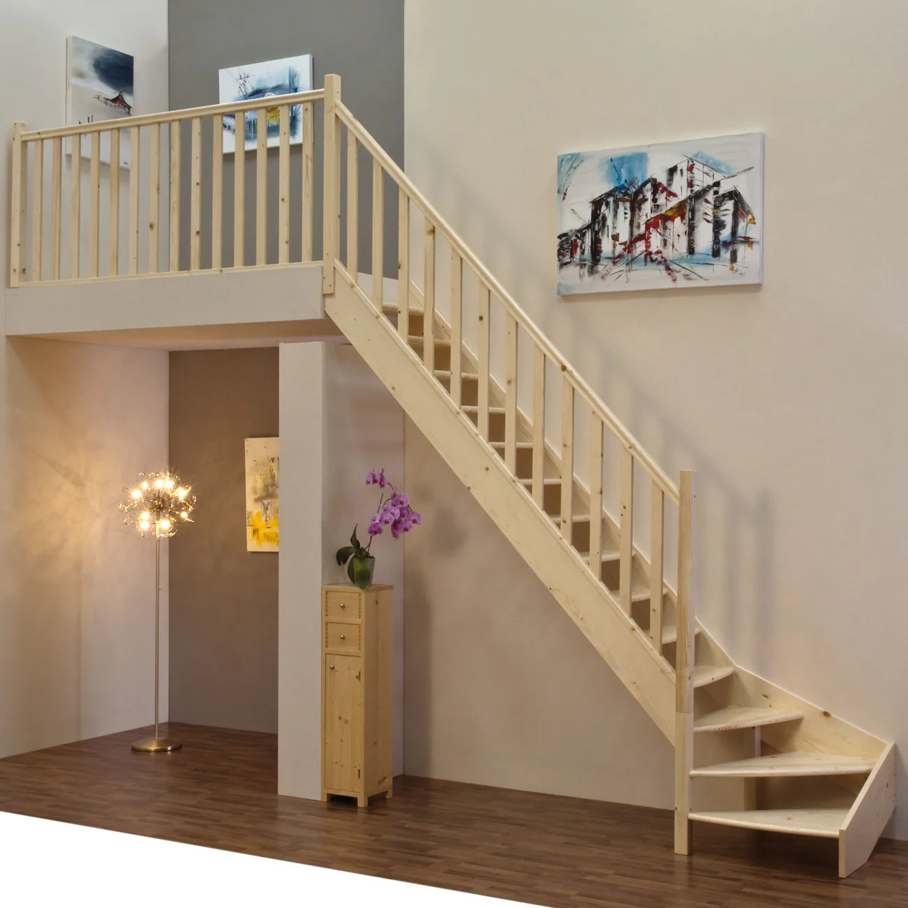 Lofttrappa Byggera Prima L-form