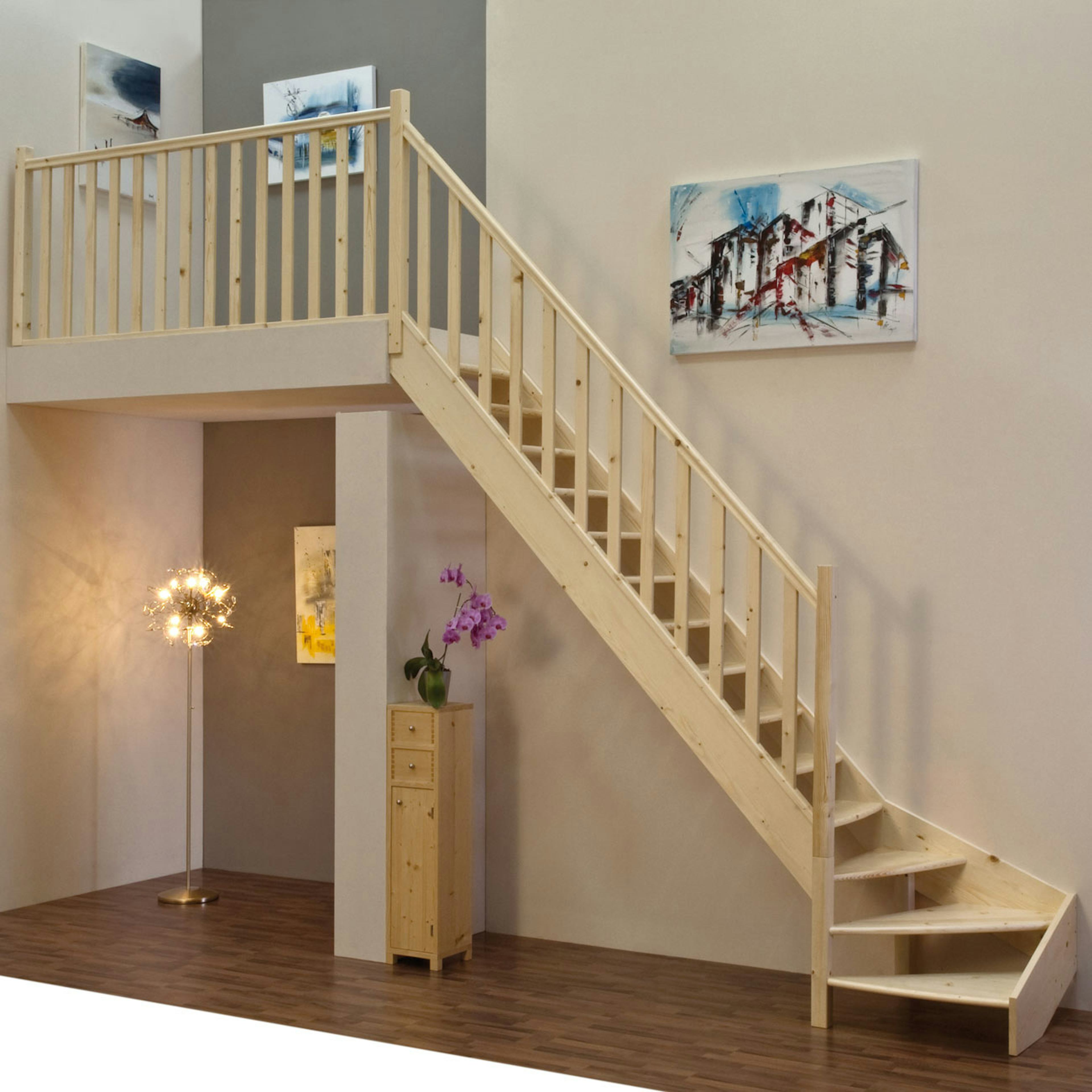 Lofttrappa Byggera Prima L-form