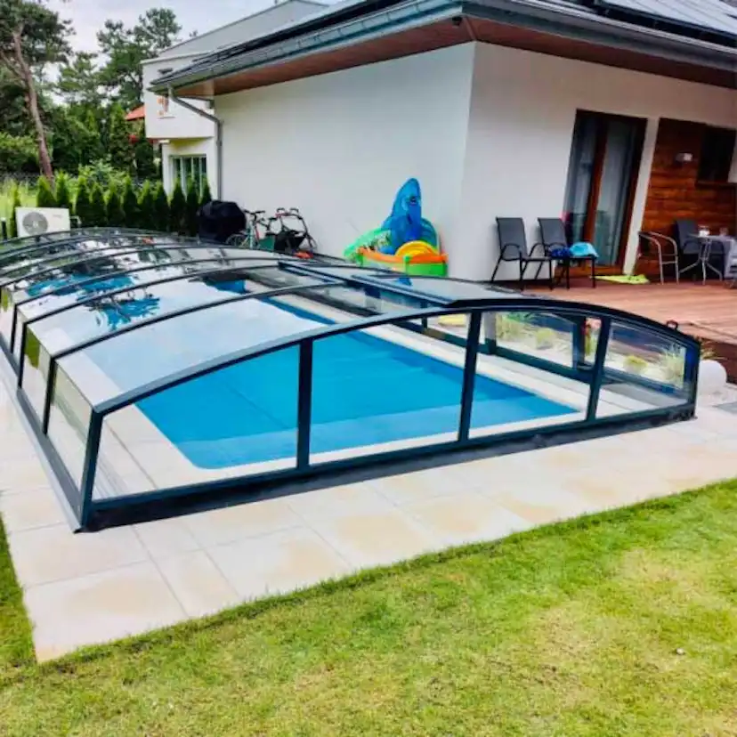 Pooltak Nordenspa Lowline 3,50 x 6,47 Klarplast