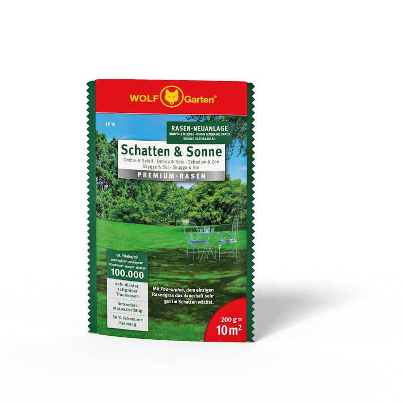 Gräsfrö WOLF-Garten Premium-Gräsmatta LP 10 Skugga och Sol