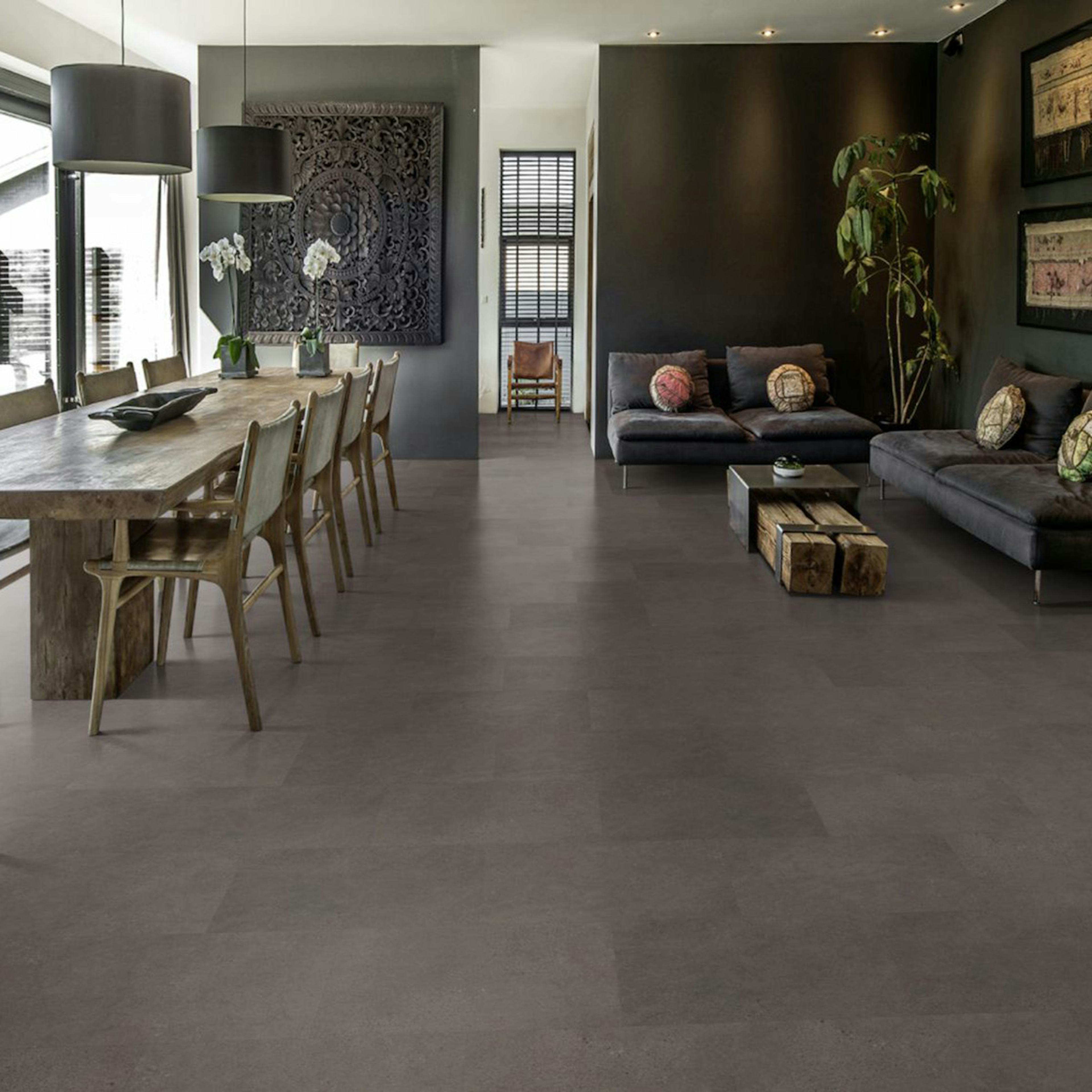 Vinylgolv Kährs LT-Click Kilimanjaro CLS, Plastmatta Stenimitation