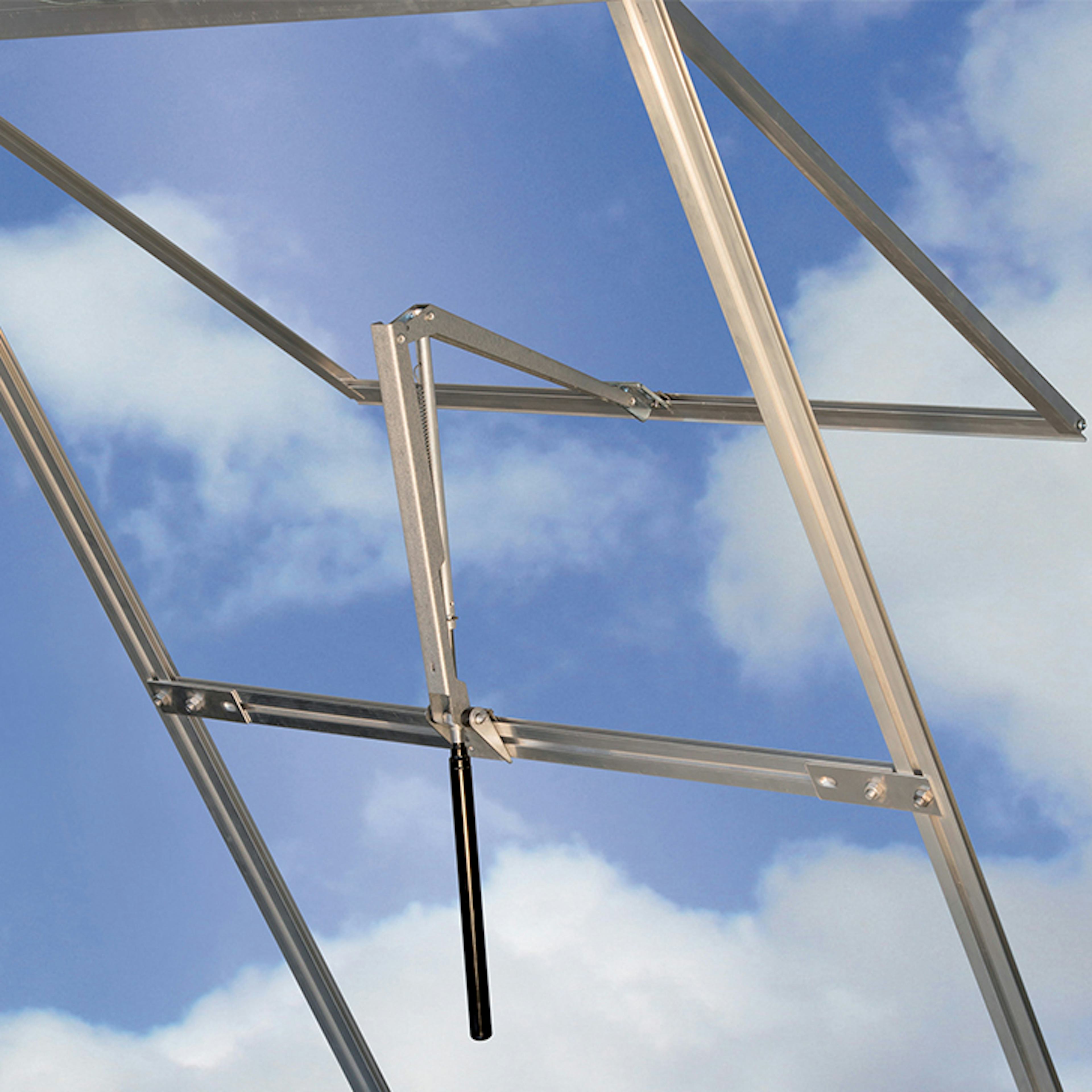 Lucköppnare gop Automatisk för Växthus, Aluminium, Silver, Lyfter upp till 7 kg