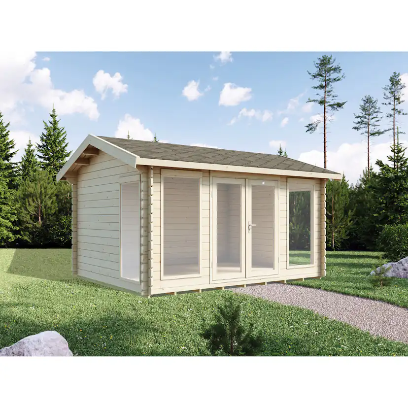 Friggebod Luoman Lillevilla 342 11,7 m² Byggsats Förråd i Trä med Sadeltak