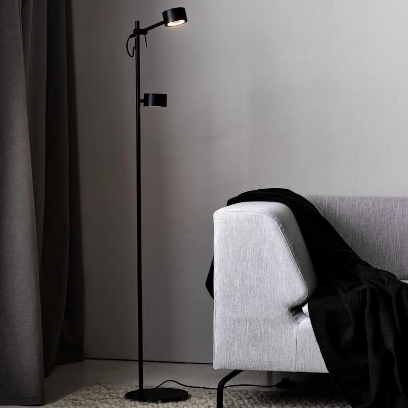 Golvlampa Nordlux Clyde Svart