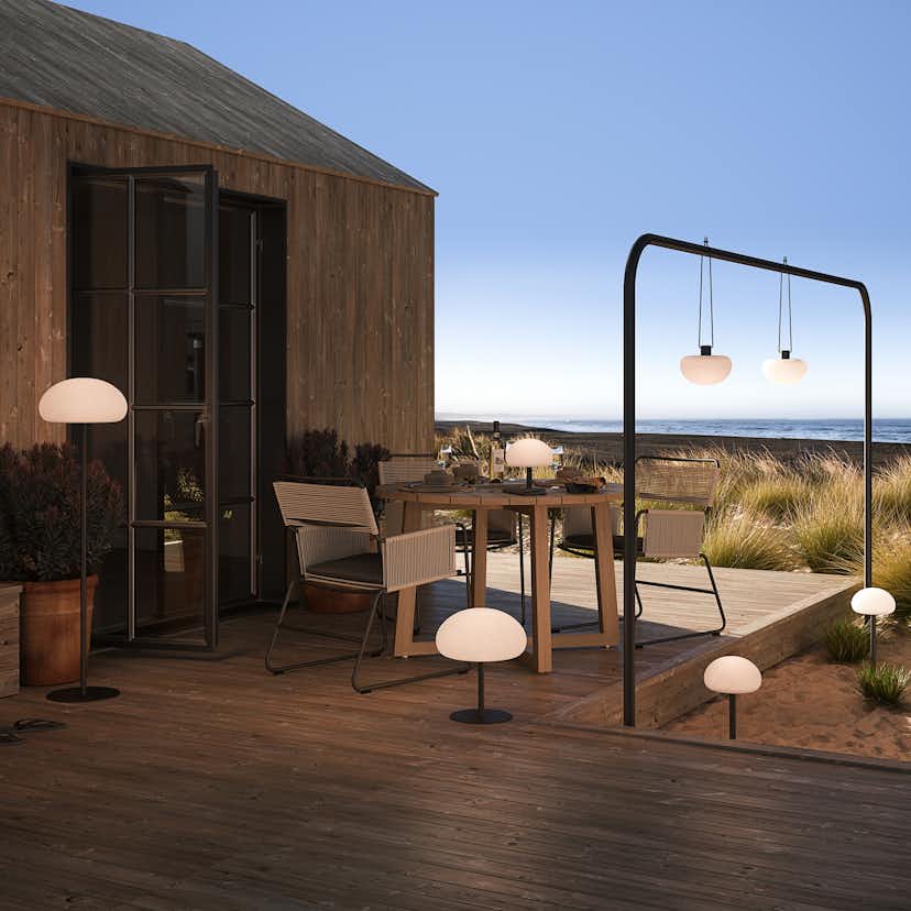 Bordslampa Nordlux Sponge Svart/Vit