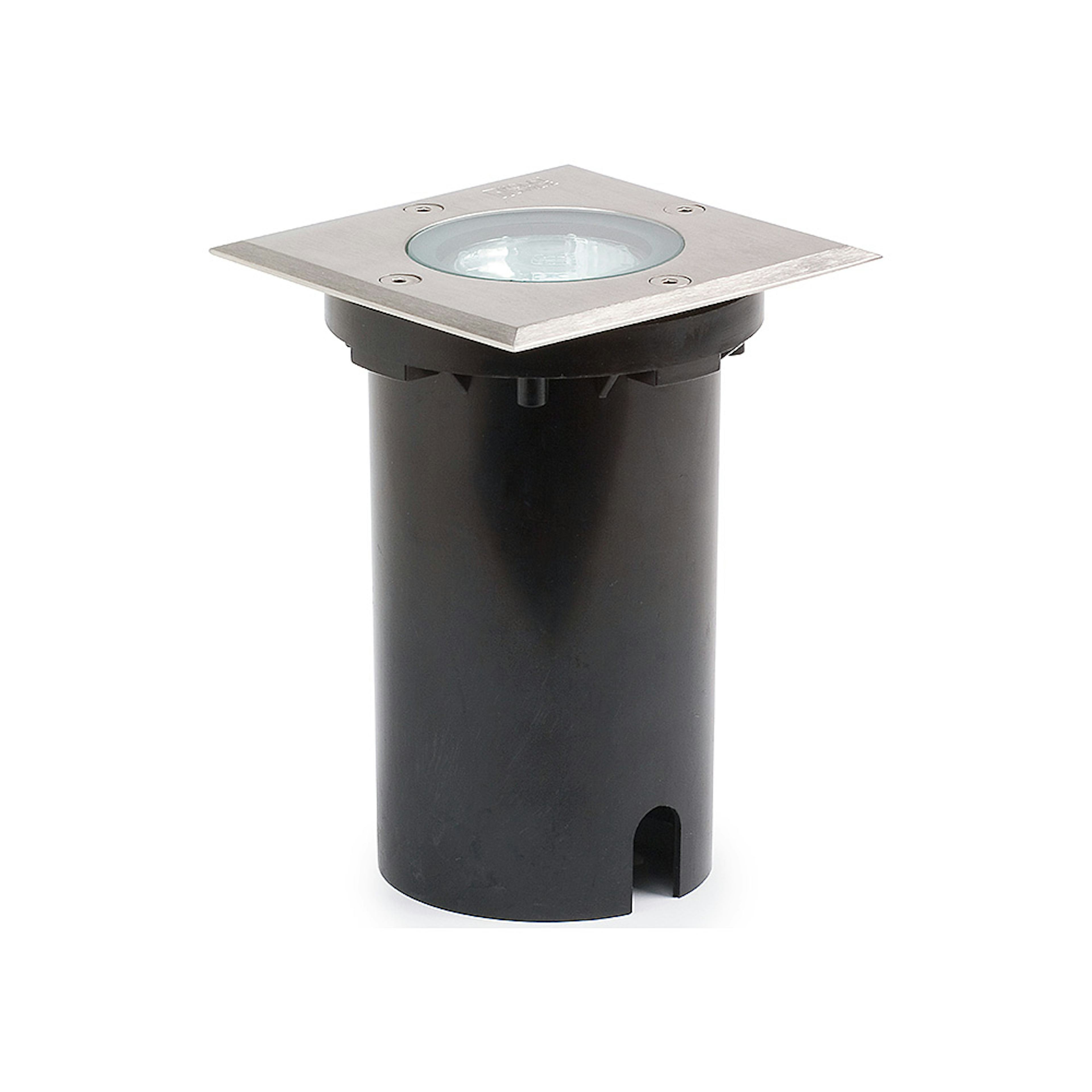 Markspot Gnosjö Konstsmide 230V GU10 Lågenergi Fyrkantig Silver