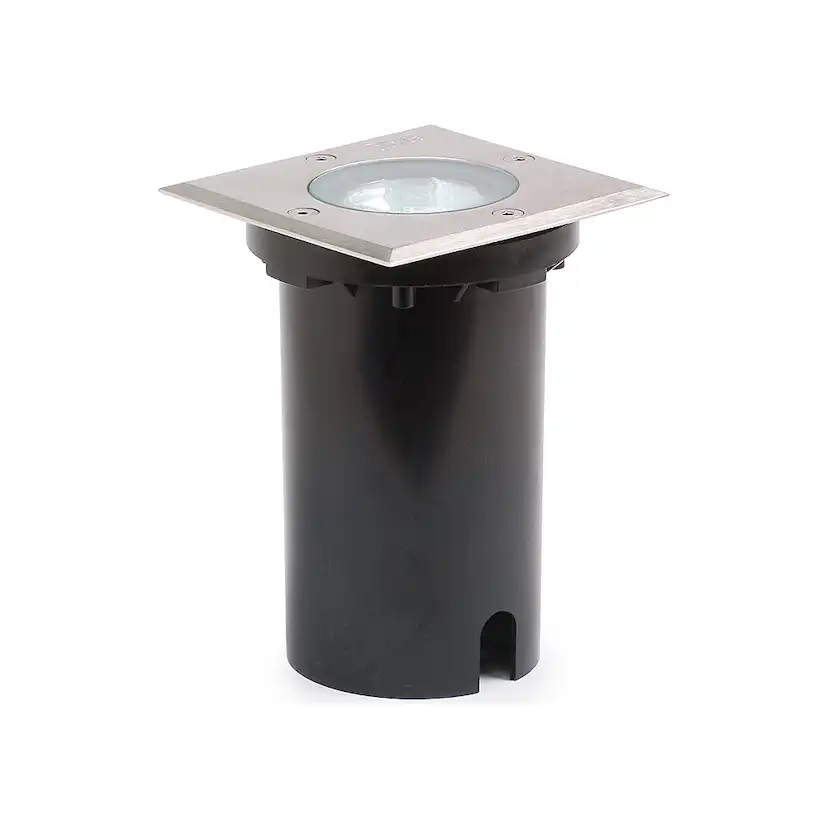 Markspot Gnosjö Konstsmide 230V GU10 Lågenergi Fyrkantig Silver