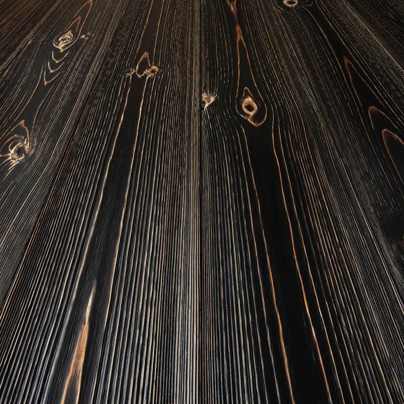 Massivt Trägolv Baseco Antik Svart Furu