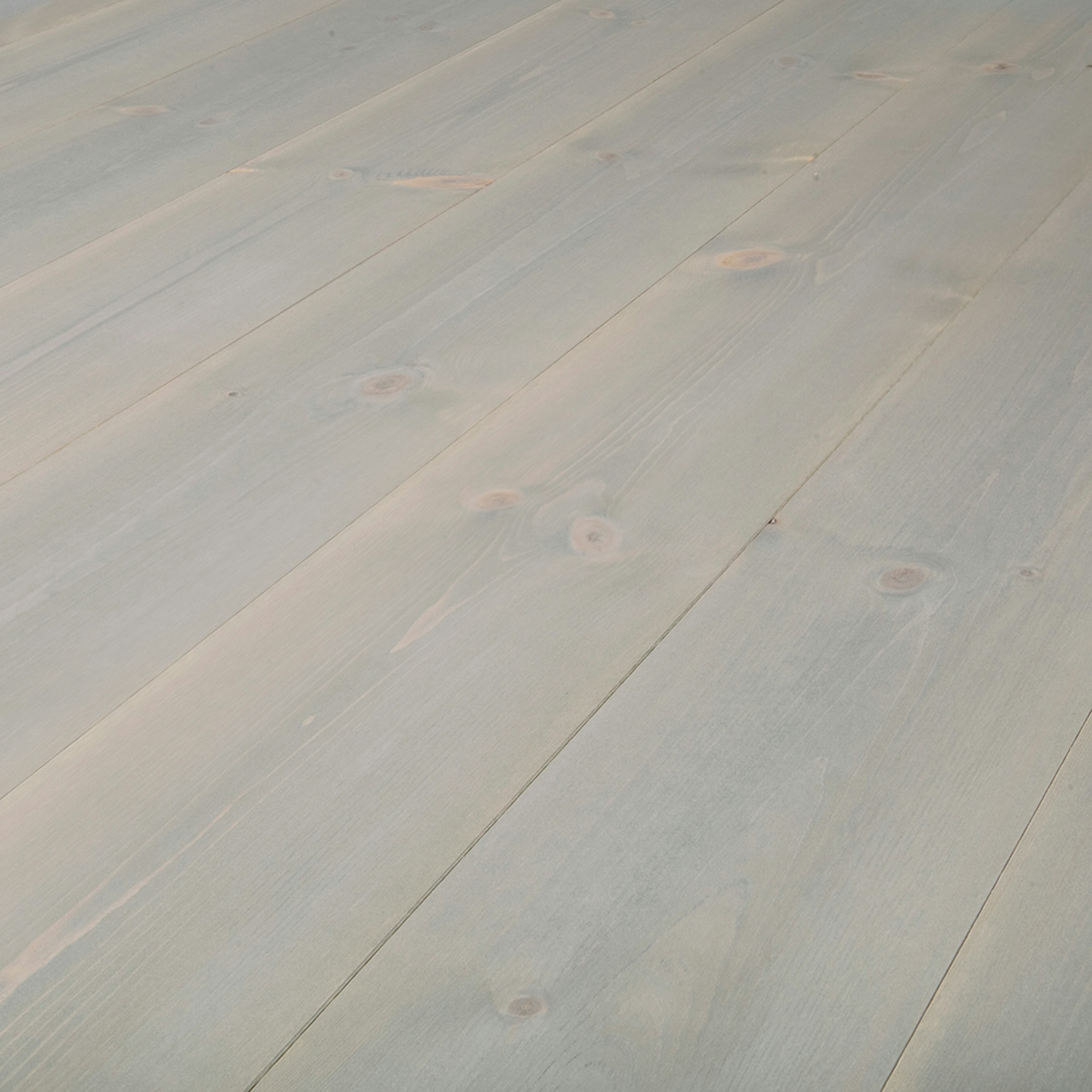 Massivt Trägolv Baseco Trend Grå Furu