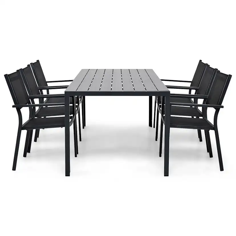 Matgrupp Comfort Garden Tunis med 6 Stolar
