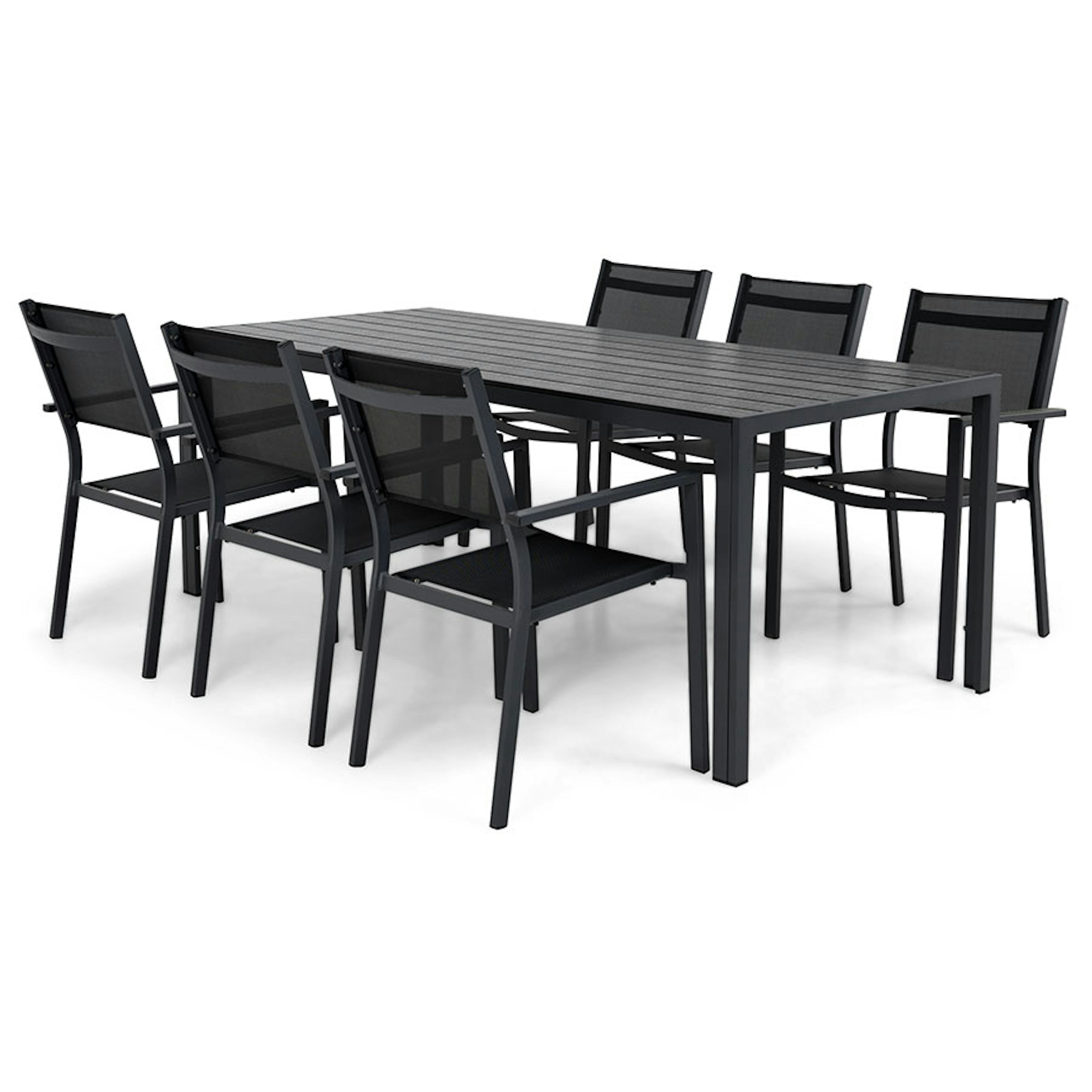 Matgrupp Comfort Garden Tunis med 6 Stolar