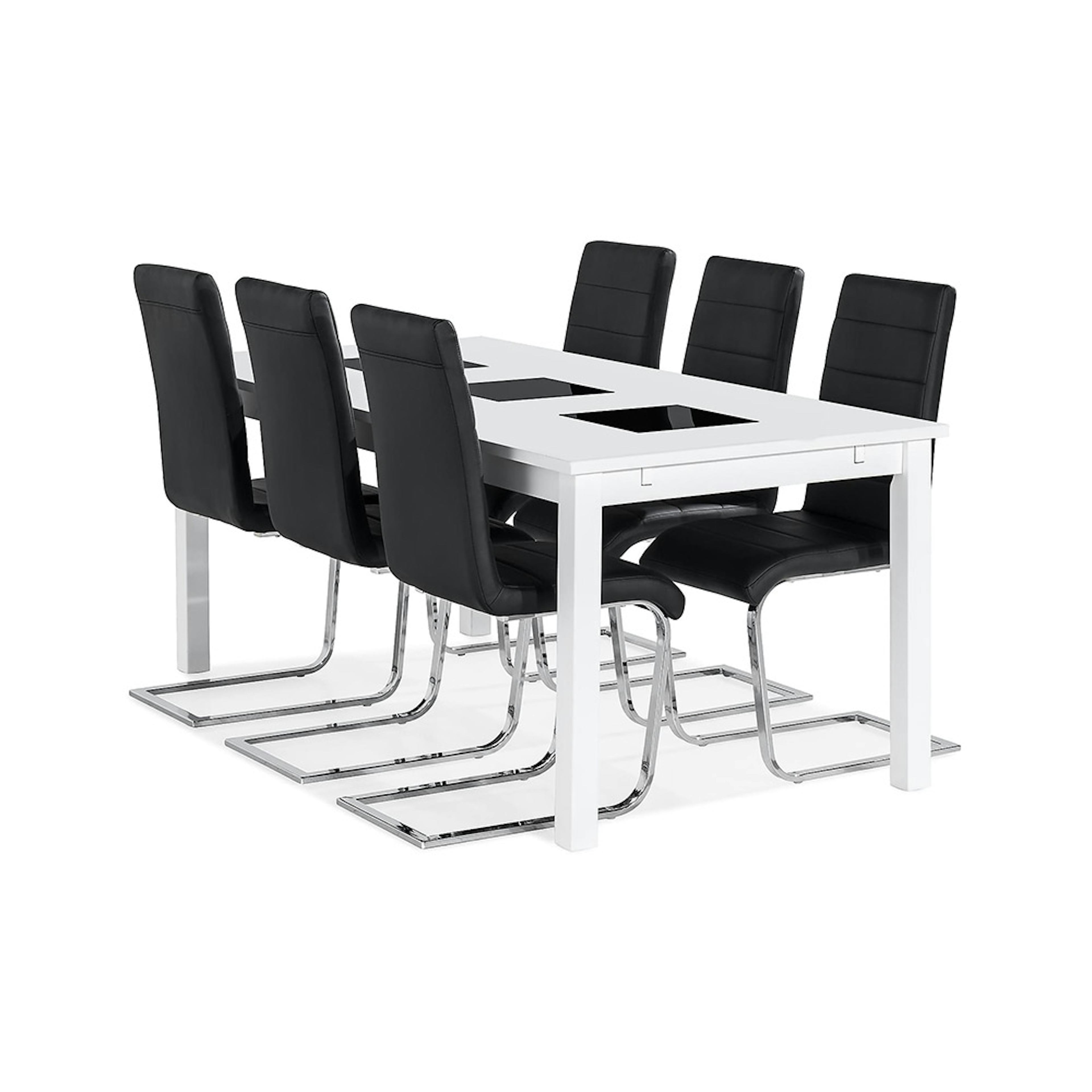 Matgrupp In Living Jasmin med 6 Cibus Stol In Livingar