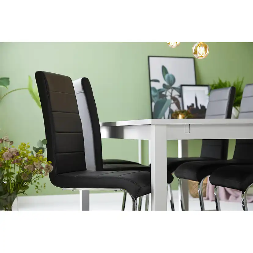 Matgrupp In Living Jasmin med 6 Cibus Stol In Livingar