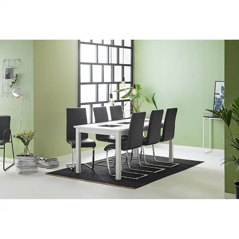 Matgrupp In Living Jasmin med 6 Cibus Stol In Livingar