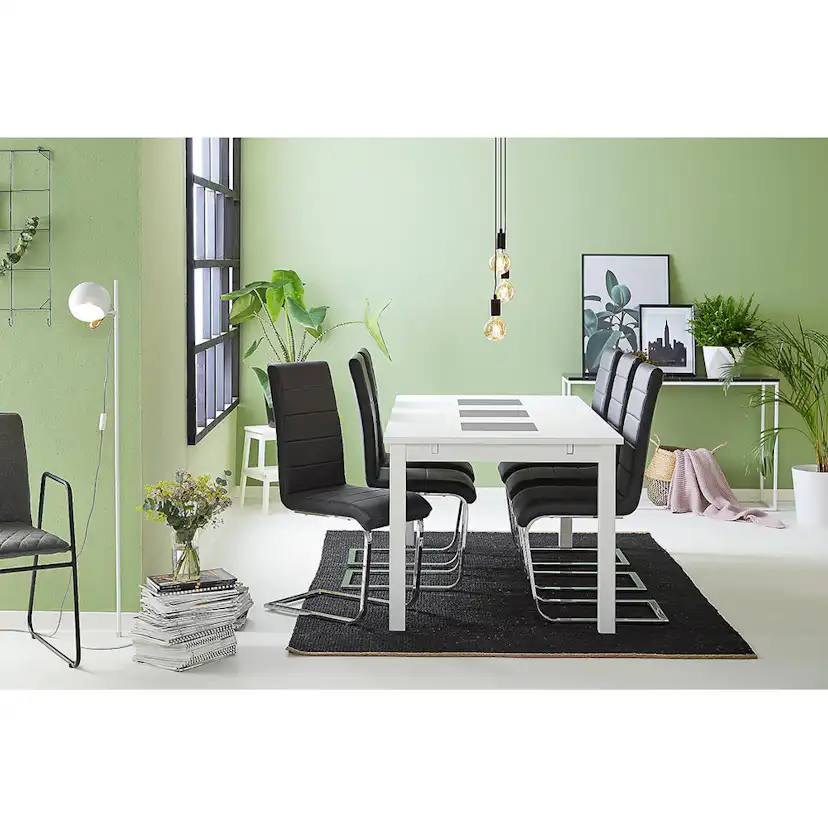 Matgrupp In Living Jasmin med 6 Cibus Stol In Livingar