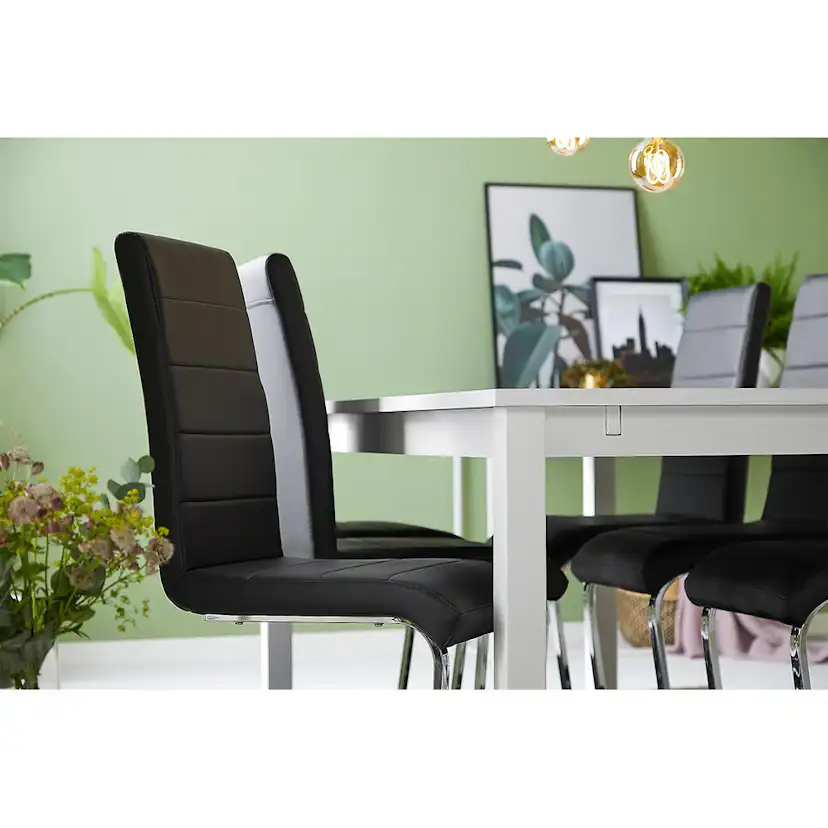 Matgrupp In Living Jasmin med 6 Cibus Stol In Livingar