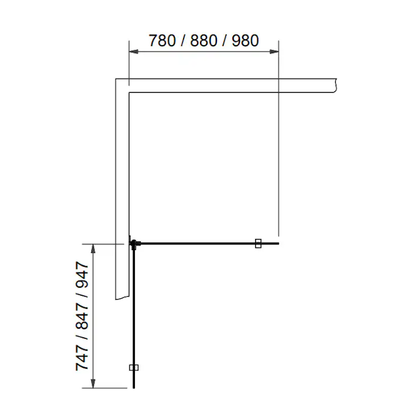 Duschdörr Svedbergs 180° Rista Rak Enkel