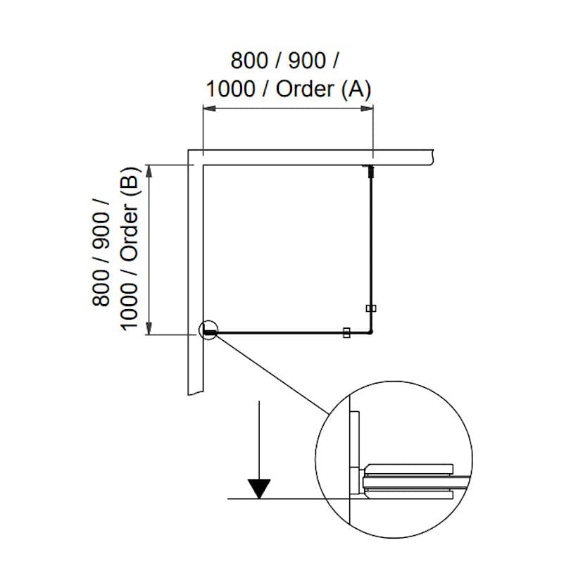 Duschhörn Svedbergs 180° Rista Rak
