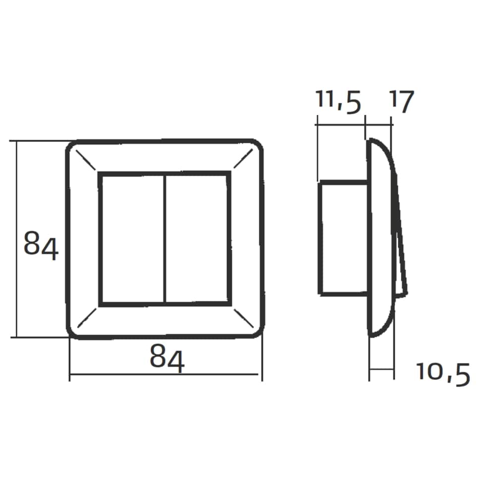 Strömbrytare Elko Kron Infällt RS
