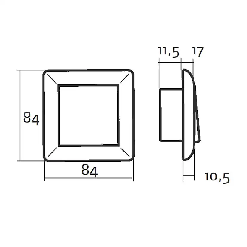 Strömbrytare Elko Trapp 1-Pol Infällt RS