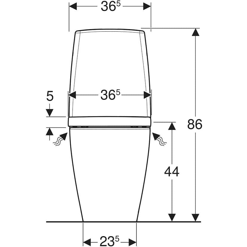 Toalettstol Ifö Vinta Art Rimfree Turboflush