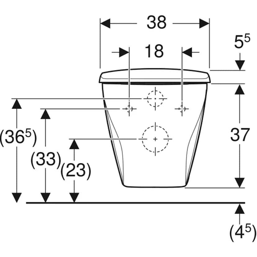 Vägghängd Toalettstol Ifö Spira 6265 Rimfree