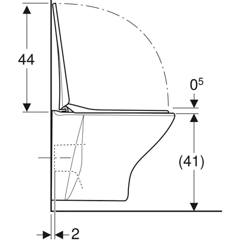 Vägghängd Toalettstol Ifö Spira 6265 Rimfree