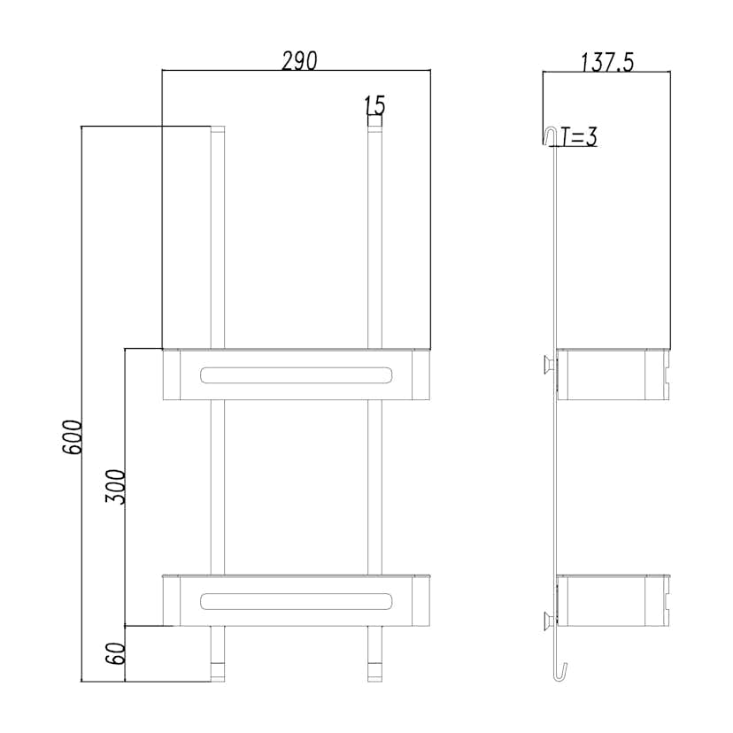 Duschkorg Bathlife Reda