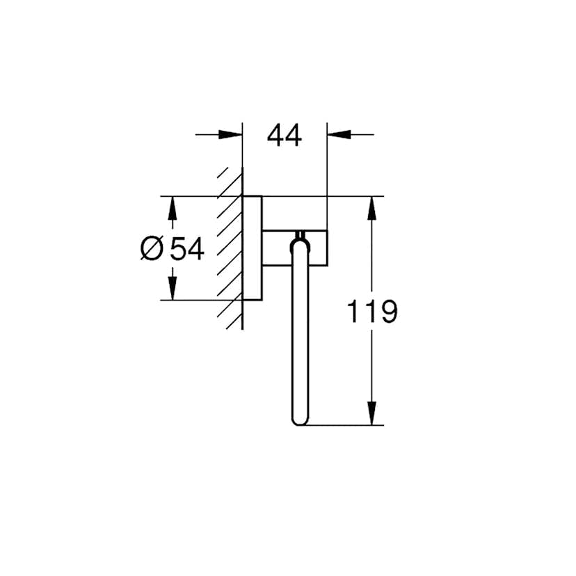 Toalettpappershållare Grohe Essentials Utan Lock