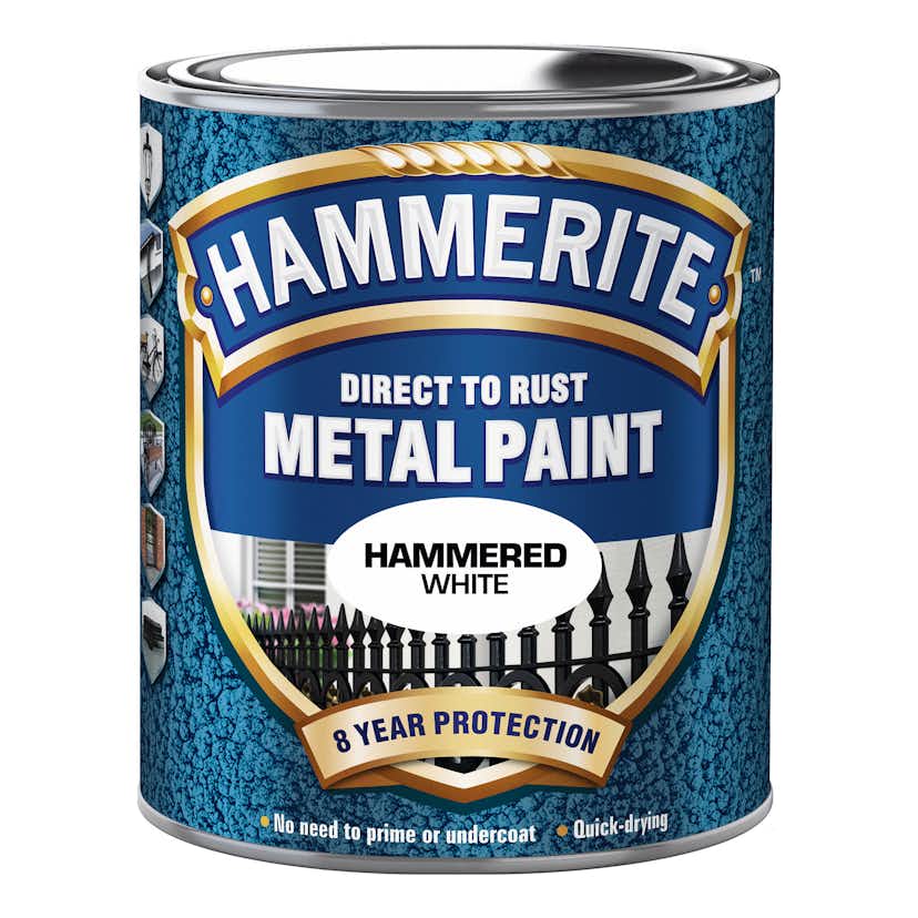 Rostskyddsfärg Hammerite Hammarlack Gråvit 750ml