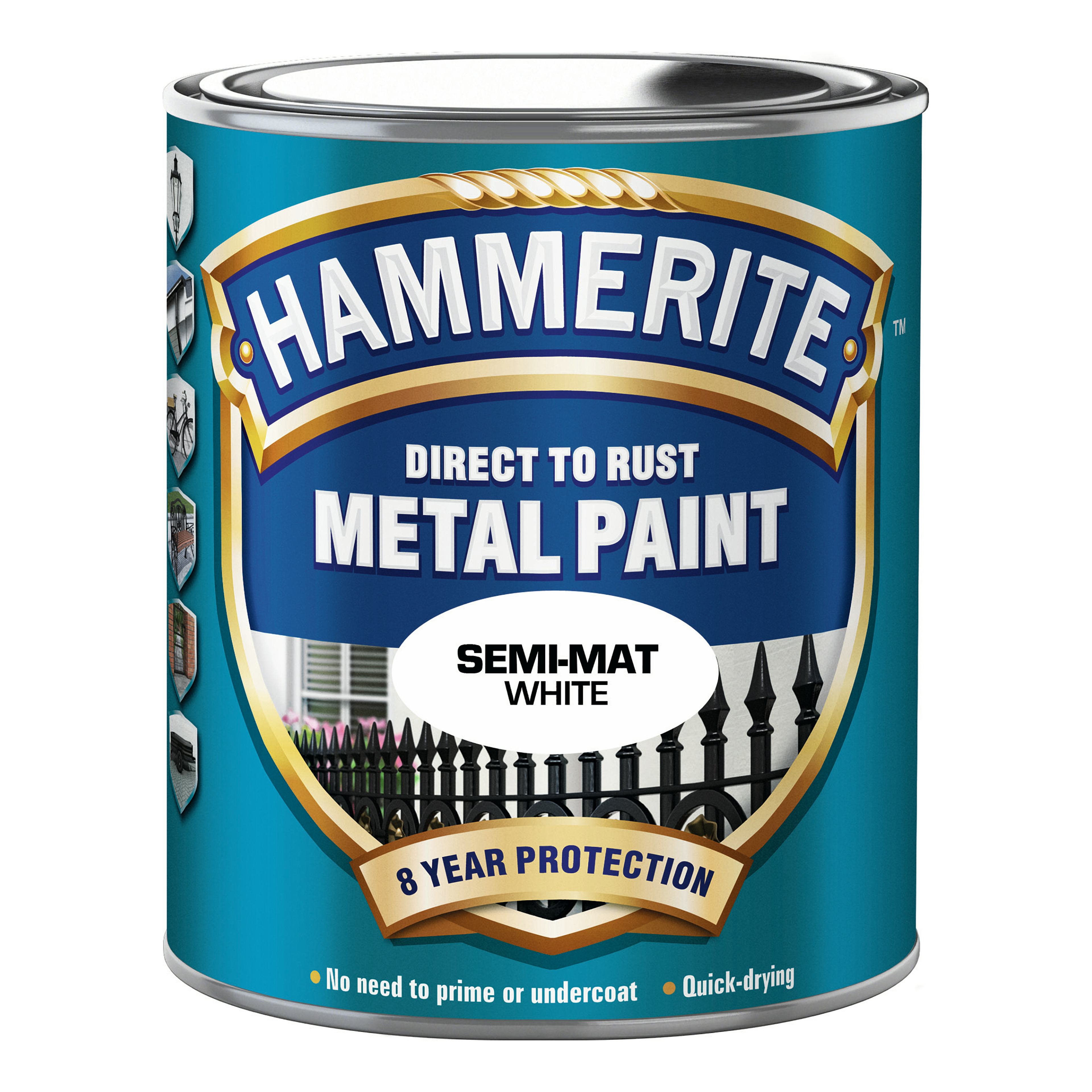 Rostskyddsfärg Hammerite Sidenmatt Vit 750ml