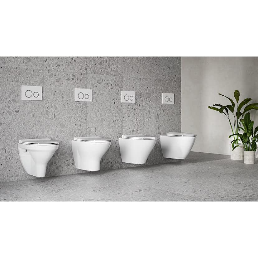 Vägghängd Toalettstol Ifö Spira Style Rimfree