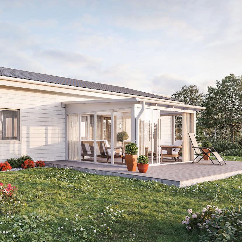 Fast Väggparti 2-Delad Halle Primolux