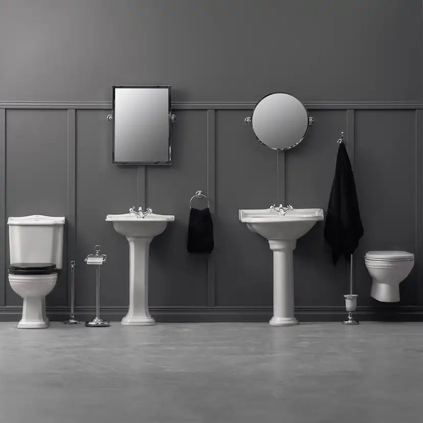 Tvättställ Miller Badrum Classic Arch inkl. Pelare