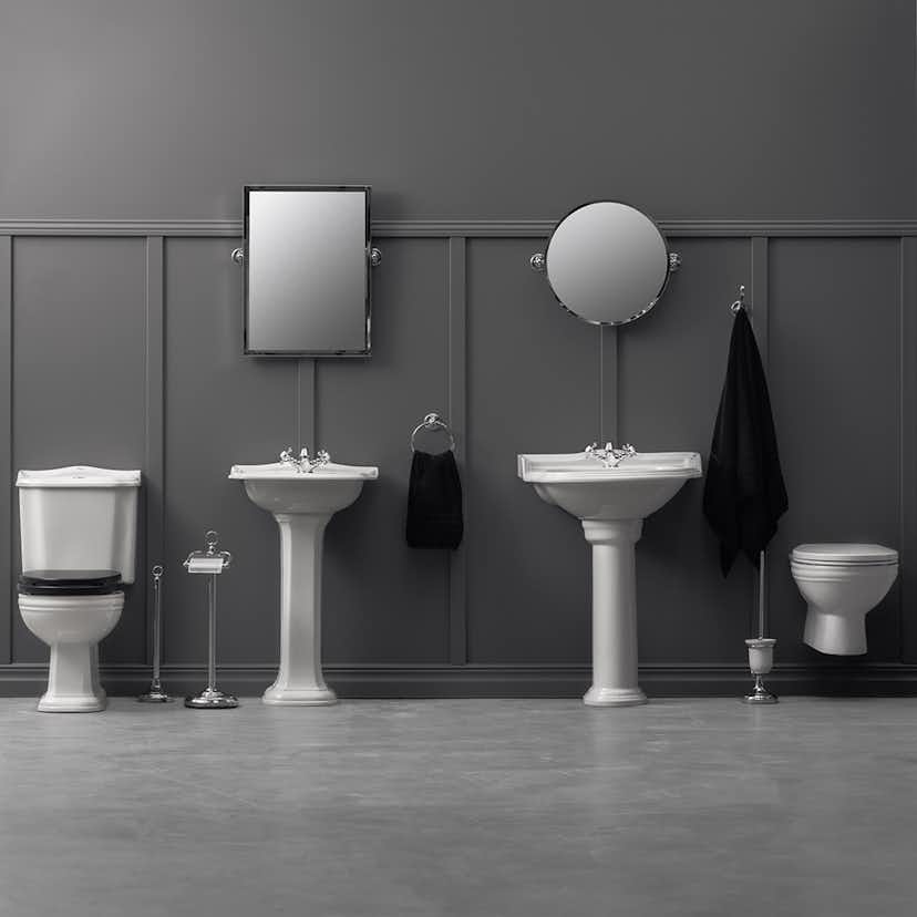 Toalettstol Miller Badrum Classic inkl. Cistern