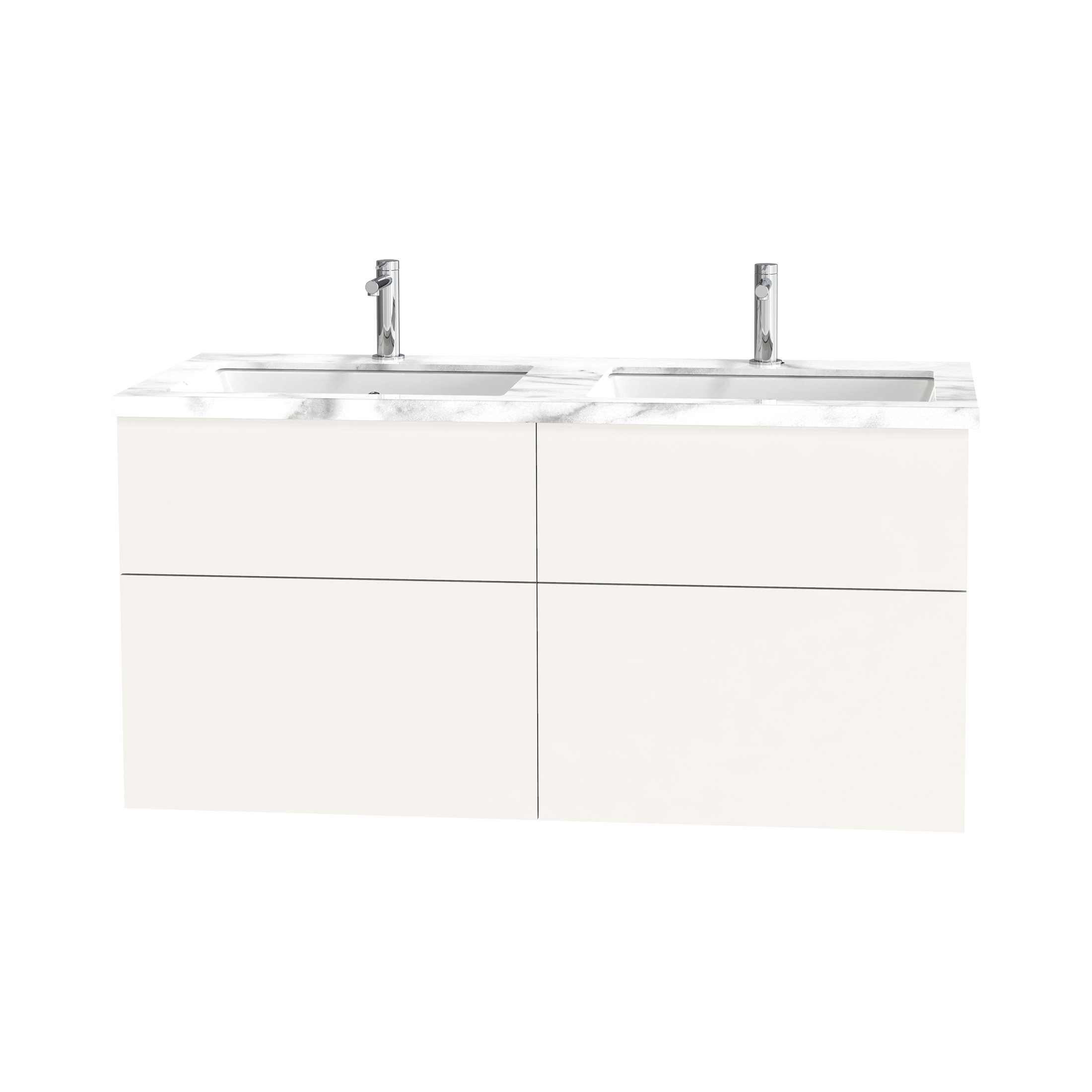 Tvättställsskåp Miller Badrum City 120 för Heltäckande Tvättställ