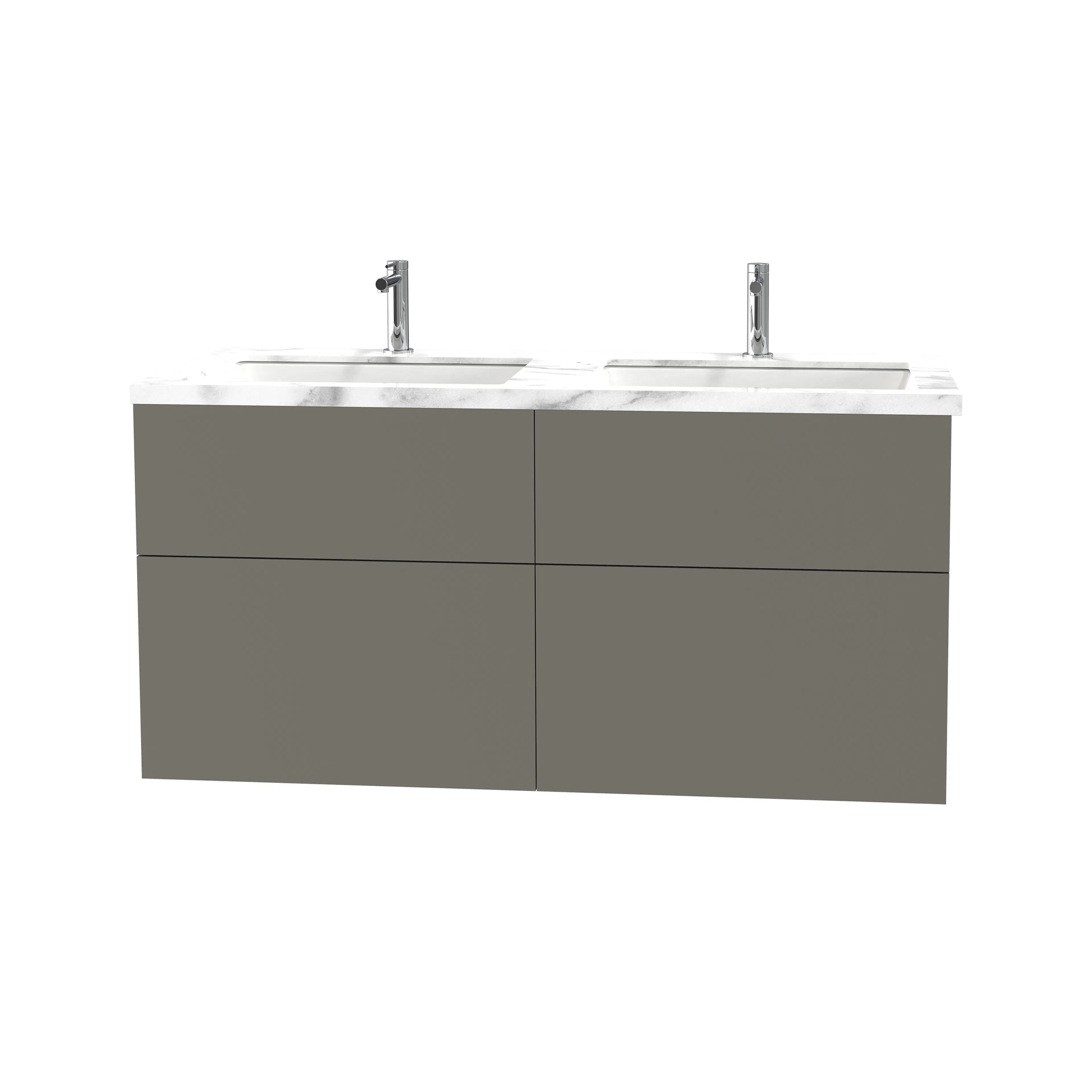 Tvättställsskåp Miller Badrum City 120 för Heltäckande Tvättställ