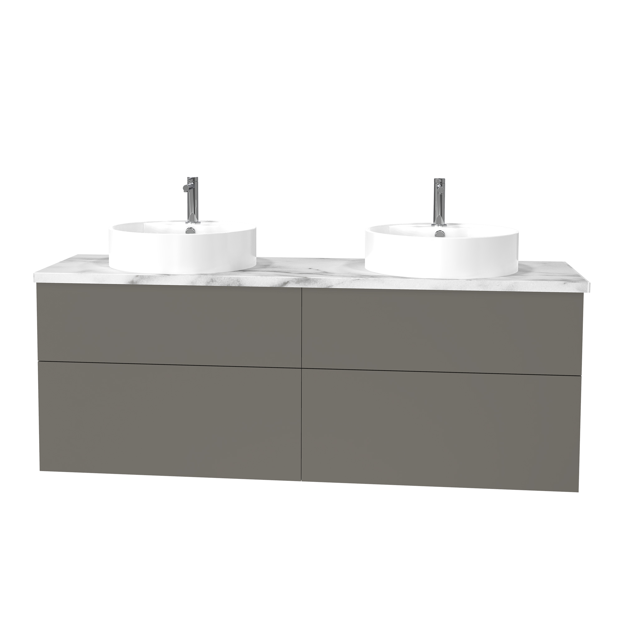 Tvättställsskåp Miller Badrum City 160 för Bänkskiva