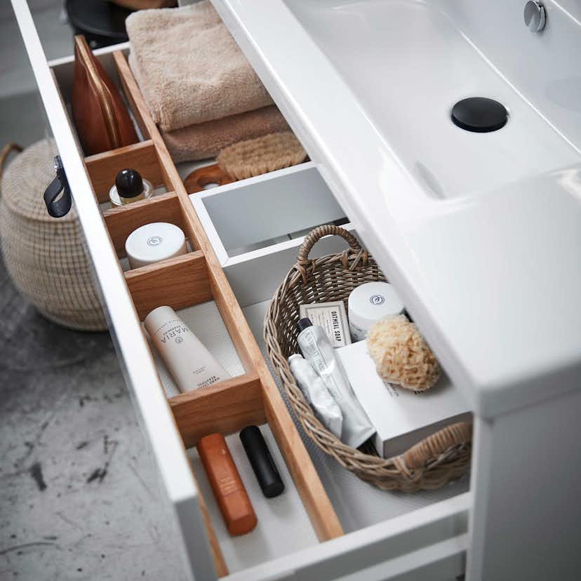 Tvättställsskåp Miller Badrum Brooklyn 100 med Lådor för Bänkskiva