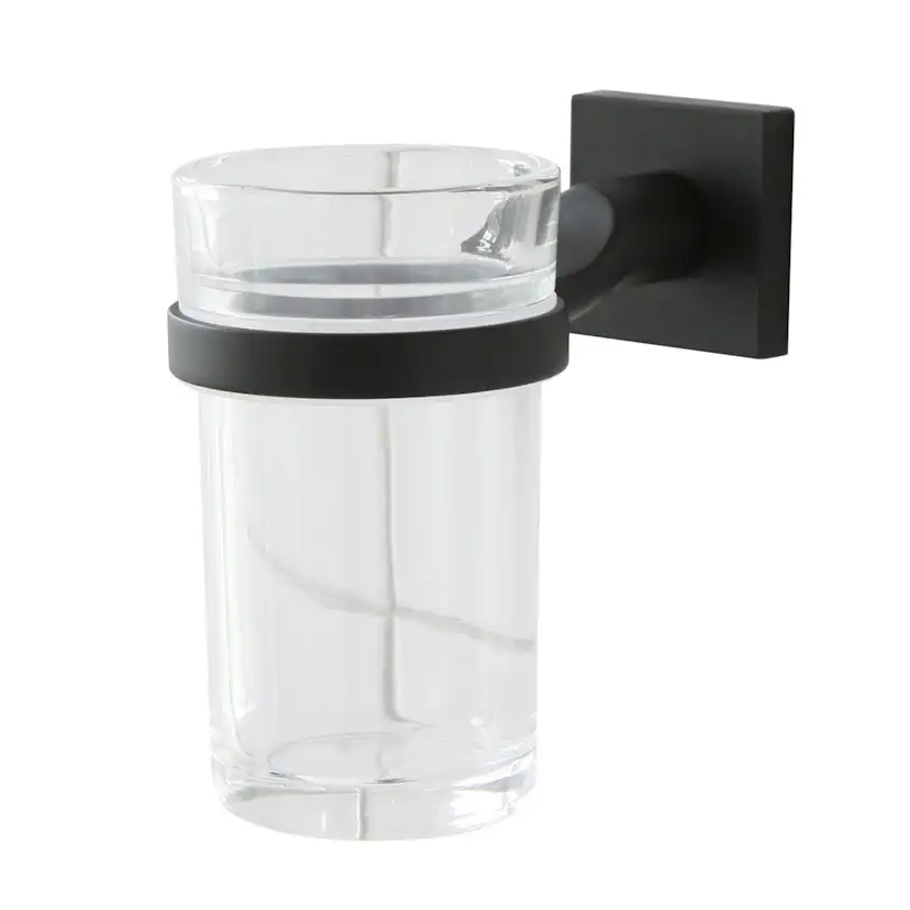 Tandborstglas Miller Badrum Atlanta Mattsvart