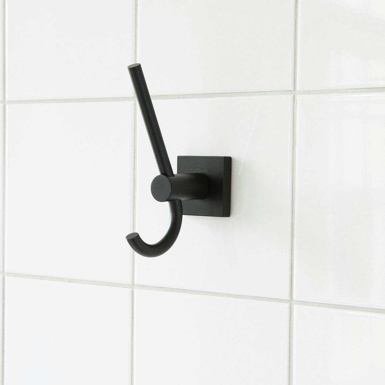 Handdukskrok Miller Badrum Atlanta Mattsvart