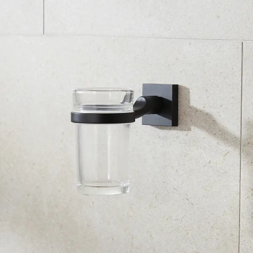 Tandborstglas Miller Badrum Atlanta Mattsvart