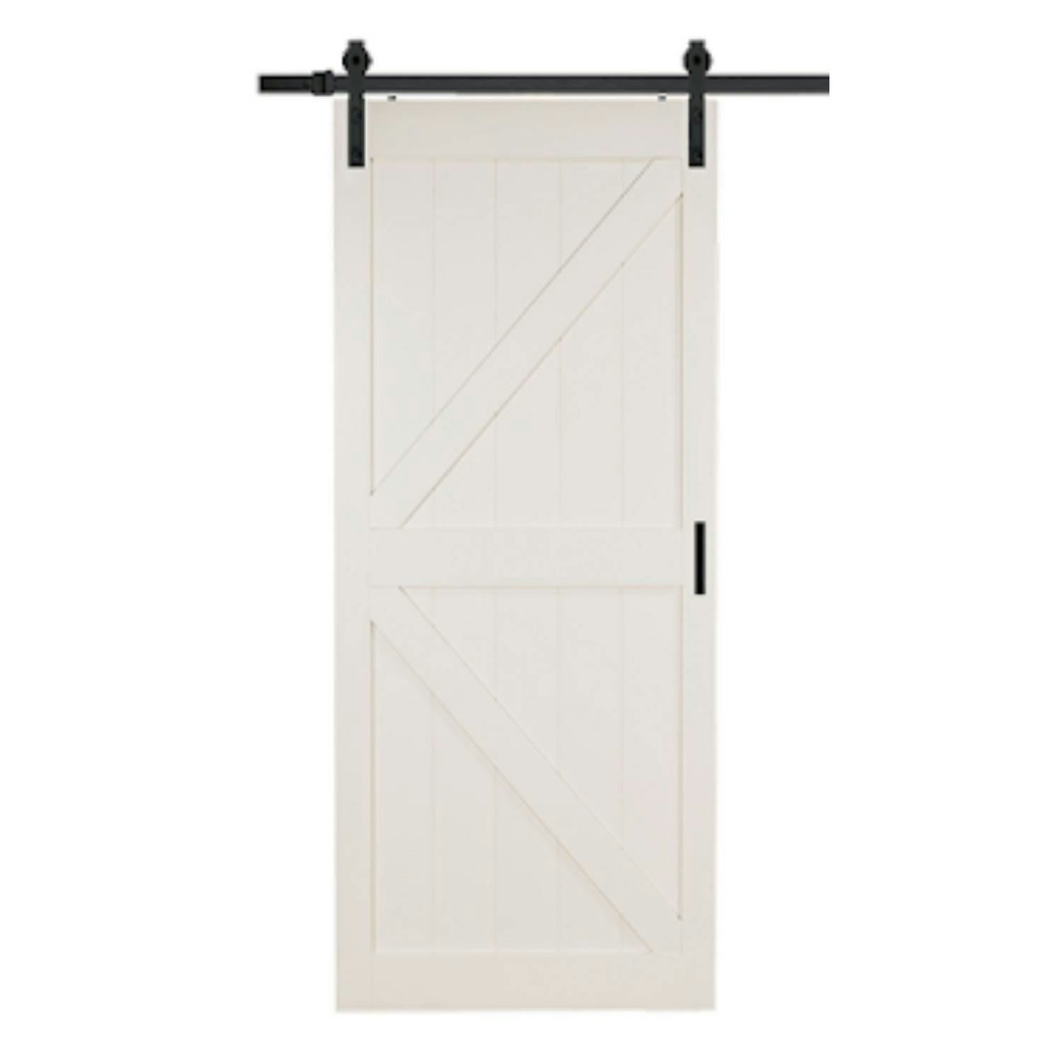 Ladugårdsdörr Mirror Line Loft Vit