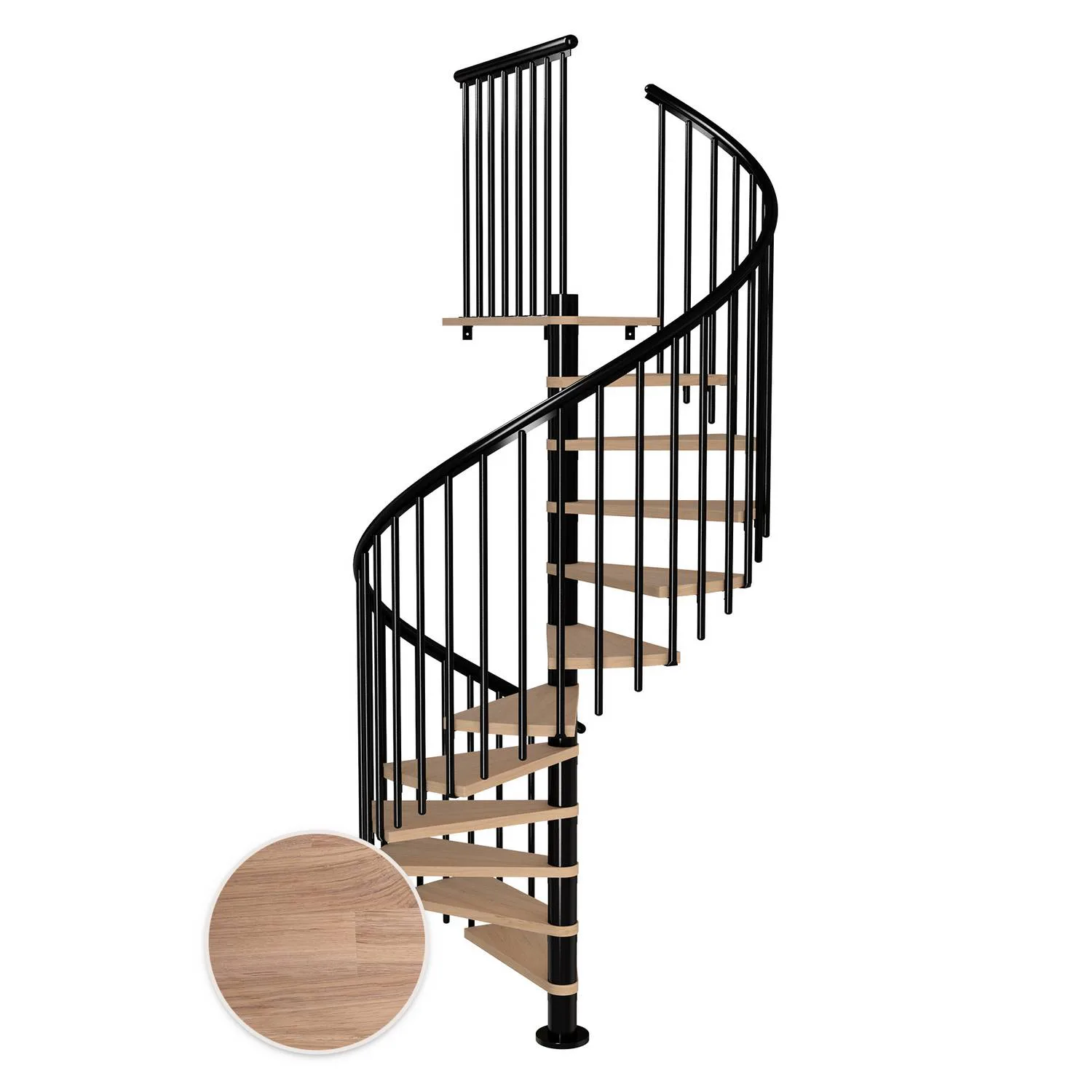 Spiraltrappa Dolle Montréal Ek Vit Oljad Classic 4