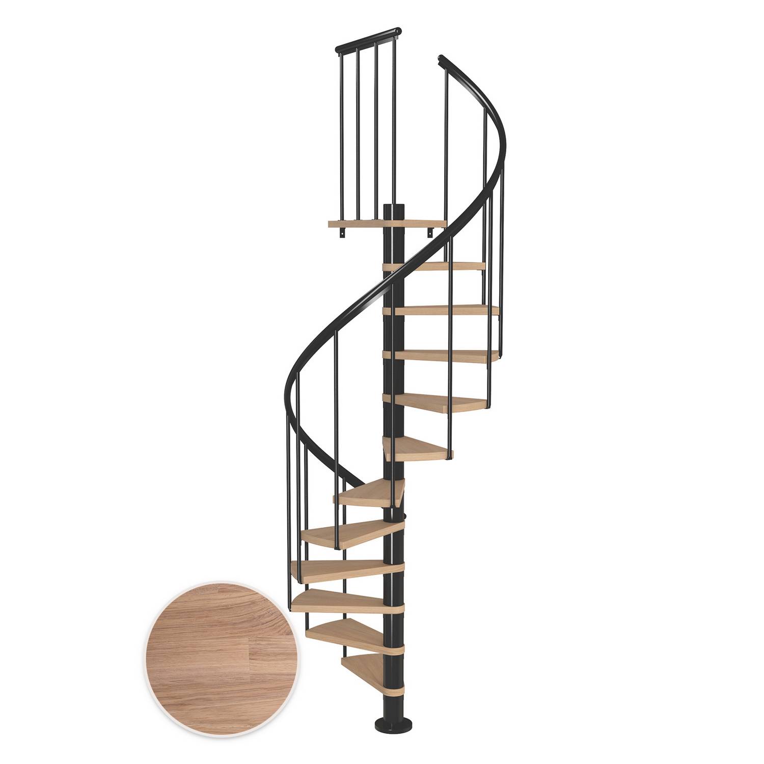 Spiraltrappa Dolle Montréal Ek Vit Oljad Classic 2